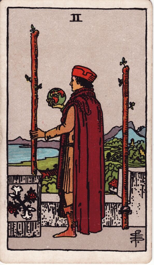 dwójka buław tarot wiemwiecej.pl
