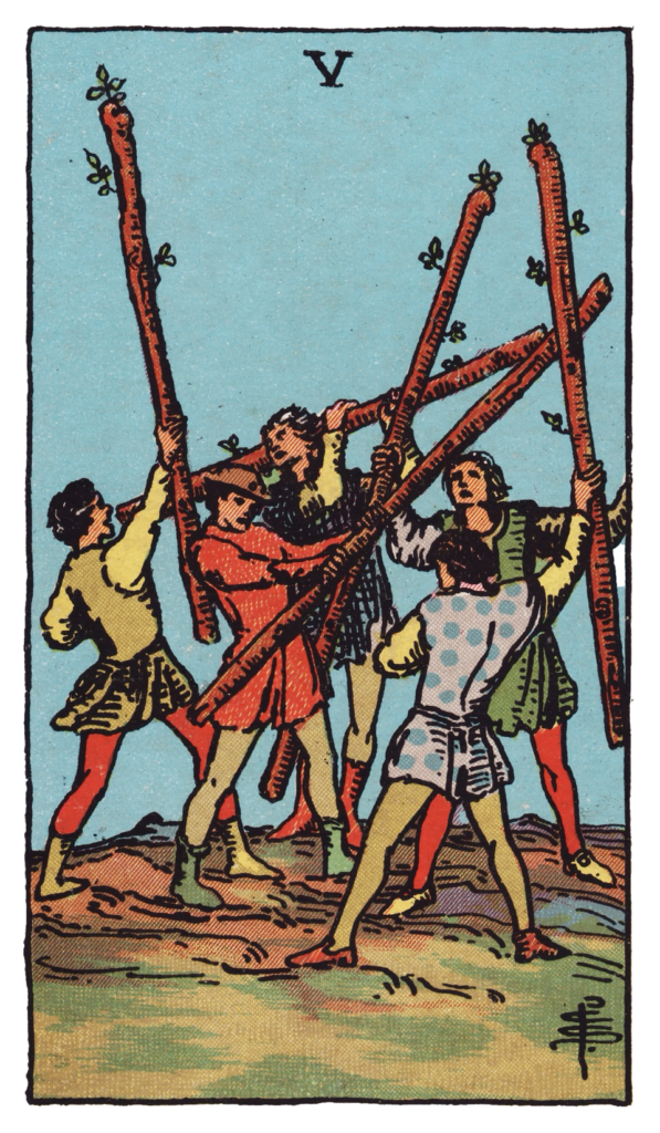 piątka buław tarot wiemwiecej.pl