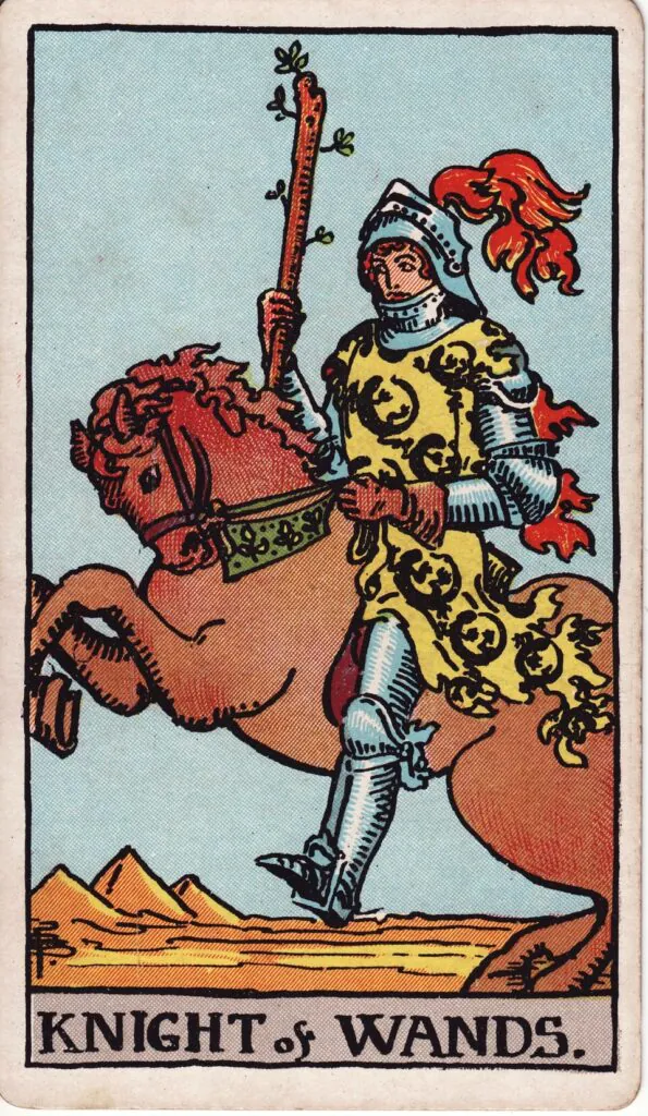 rycerz buław tarot wiemwiecej.pl